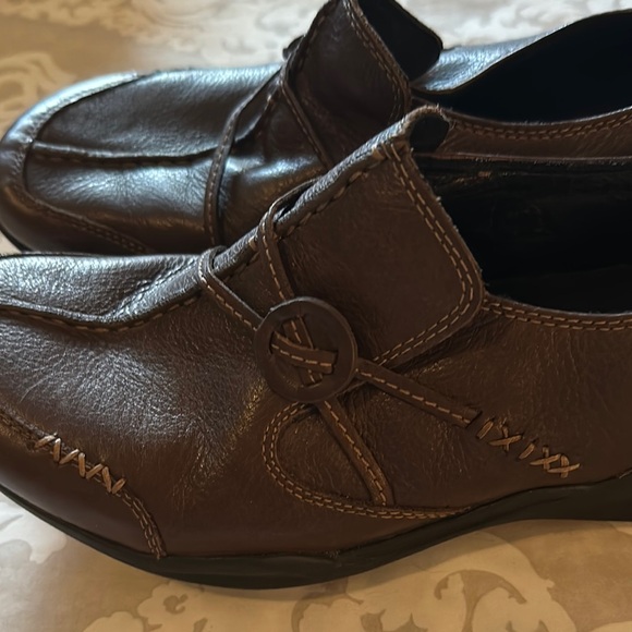 Clarks WaveWalk Brown Leather Shoes - Picture 6 of 6